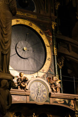 Orrery of the Astronomical clock inside Notre-Dame de Strasbourg Cathedral