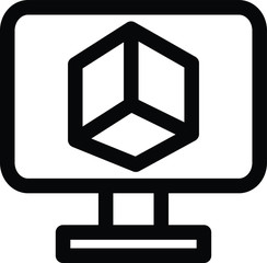 Simulation icon, vector