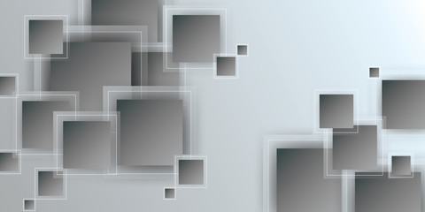 Vector black and white squares. Abstract background.
