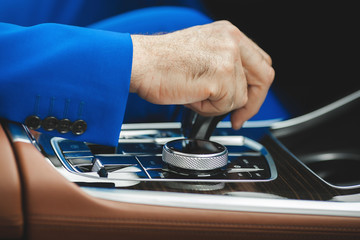 Automobile interior. Car vehicle interior. Still of auto inside.