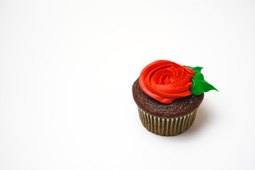 Cupcakes decorated like roses