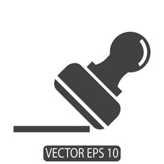 Rubber Stamp Icon , Vector Template