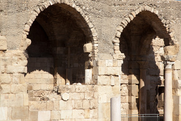 Ruins of Old Roman city in Israel