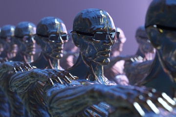 squad of artificial people