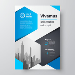 Fototapeta premium Flyer brochure design template size A4, creative cover