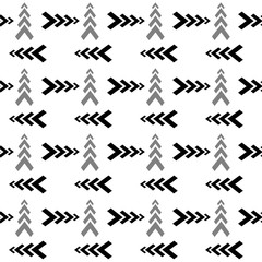 Abstract background design. Geometric seamless pattern. Modern stylish abstract texture. Monochrome template for prints, textiles, wrapping, wallpaper, website, etc. Vector illustration.