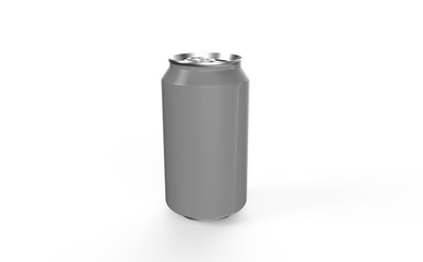 aluminum can isolated on white background