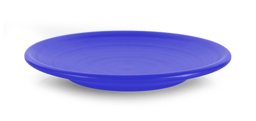 empty plate isolated on white background