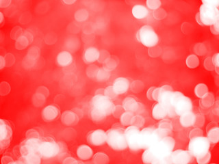 concept red valentine background. effect blurred bokeh light