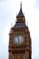 Fototapeta na wymiar Ein Foto vom Big Ben bei Tag, fotografiert im Jahre 2012 in London 