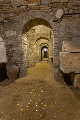 ancient underground crypts