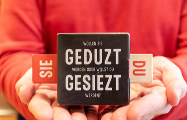 learning German formal and informal you 