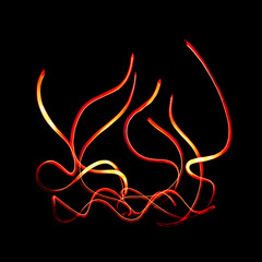 light painting flamme ombres lumière noir peinture abstrait couleur noir