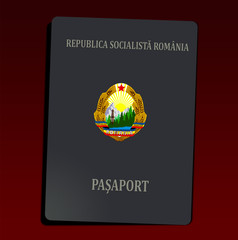 Illustration - Old Passport, Romania