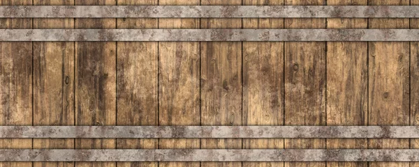 Fotobehang 3d biervat houten textuurachtergrond © Primada