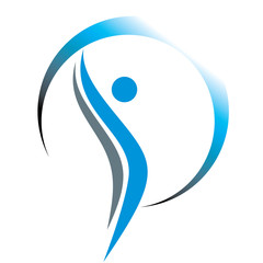 Fototapeta premium Human body image logo vector ilustration