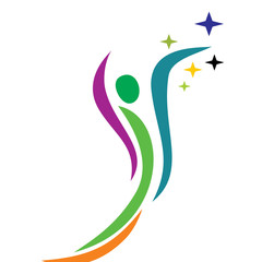 Human body image logo vector ilustration