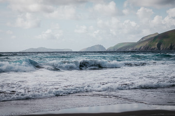 beach waves of Ireland