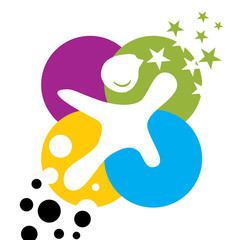 Human body image logo vector ilustration