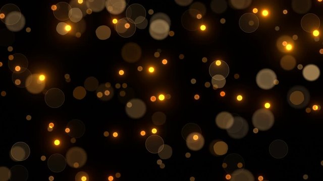 golden glitter bokeh animation background