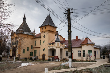 Medieval Purgly Castle near the Arad town in Romania
