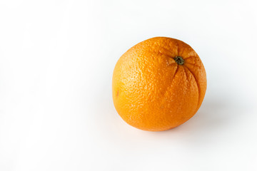Mandarin Orange on Isolated White Background