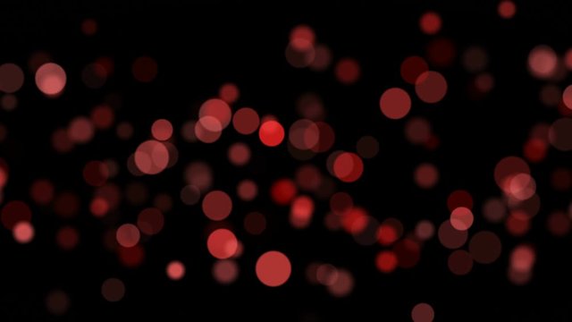 bright red particles motion background black