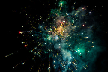fireworks exploding on the sky
