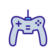 Game joystick icon vector. Thin line sign. Isolated contour symbol illustration