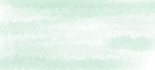 Green watercolor illustration for background, Art abstract surface watercolour brush painting textured design on white background, banner, backdrop, template, poster, wallpaper
