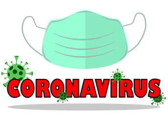 Stop coronavirus. Coronavirus outbreak vector illustration. Pandemic medical concept with dangerous cells. 