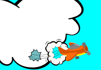 Speech popart elements. Comic cartoon shapes for dialog thinking and talking on  backgrounds