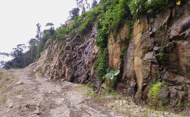 view of volcanic rock outcrop 