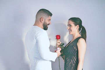 Romantic couple on Valentine's day