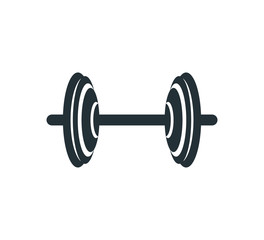 Fototapeta na wymiar gym small middle weight lift barbel vector logo design