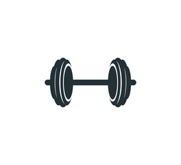 Fototapeta na wymiar gym heavy weight lift barbel vector logo design