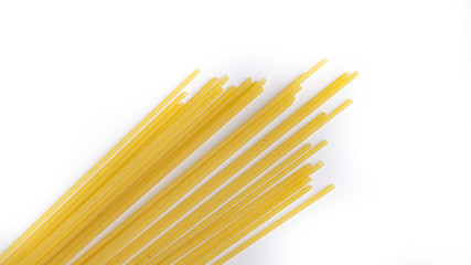 Spaghetti on a white background. Isolated