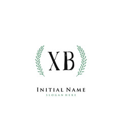 XB Initial handwriting logo vector
