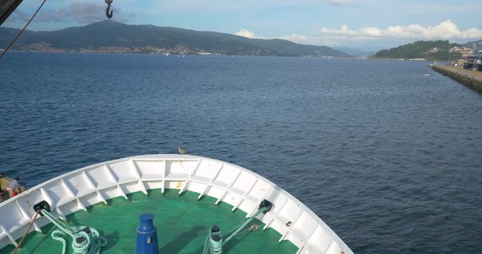 375 View of Ria de Vigo from a ship