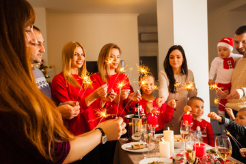 Merry Christmas and Happy New Year celebrating