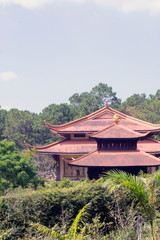 Fototapeta na wymiar Buddhist monastery building in asia