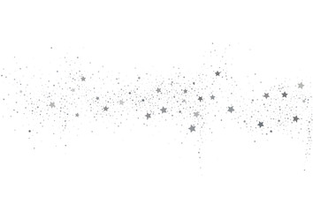Light silver glitter confetti background. White holiday texture