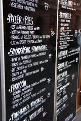 Obraz premium Menytavla till matställe