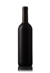 dark bottle with red wine 