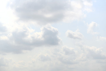 Fototapeta premium Sky and clouds with a beautiful light in the twilight