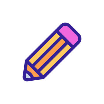 recommend clip art: pencil icon vector. Thin line sign. Isolated contour symbol illustration