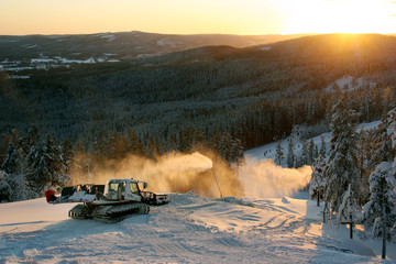 Pistmaskin i Järvsöbacken