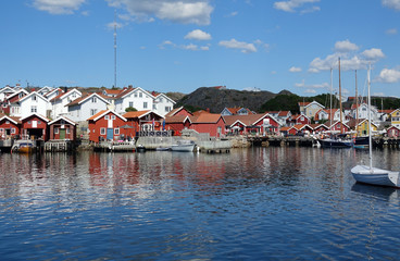 Fototapeta na wymiar Haelleviksstrand auf der Insel Orust, Schweden