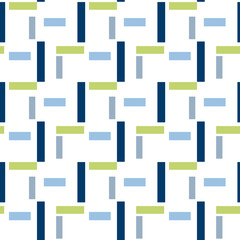 Multicolored seamless pattern with different figures. Vector abstract chaotic texture with geometrical shapes. Simple figures background.