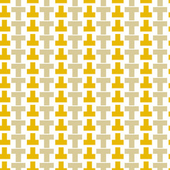 Multicolored seamless pattern with different figures. Vector abstract chaotic texture with geometrical shapes. Simple figures background.